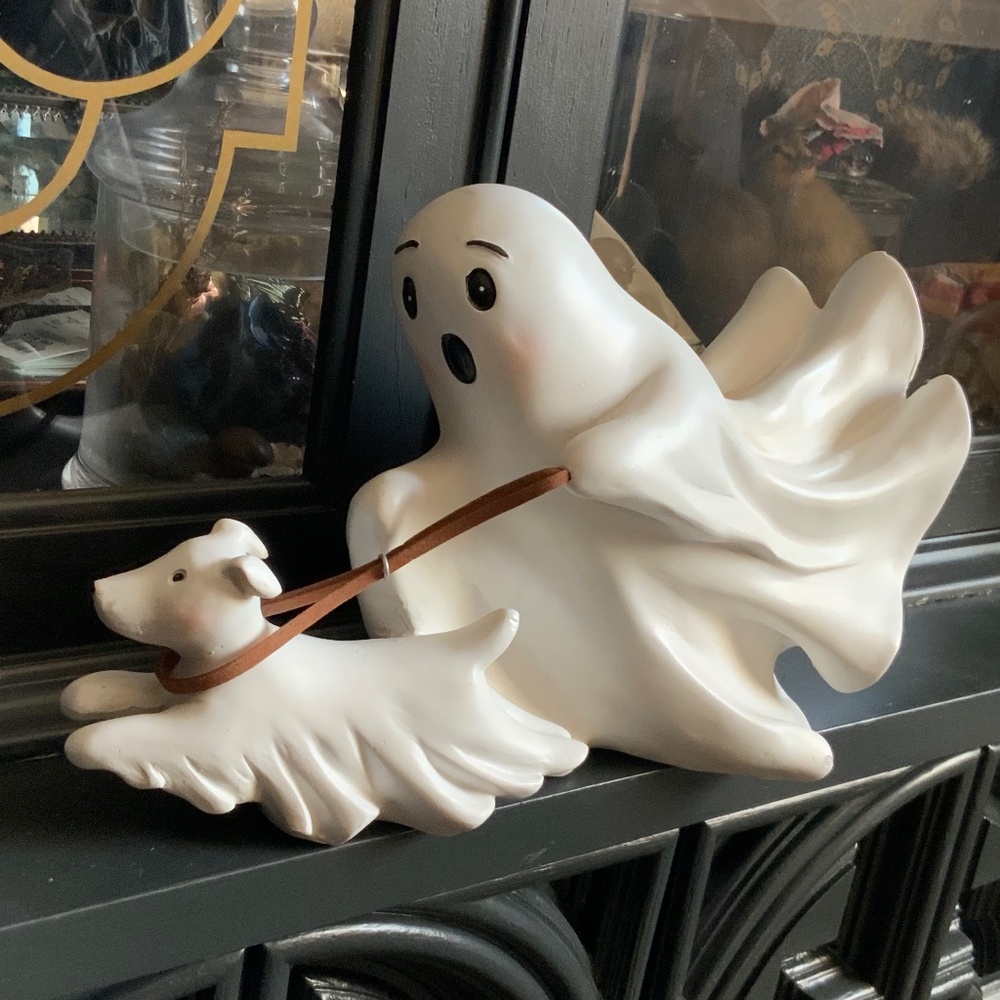Halloween viral ghost walking ghost dog